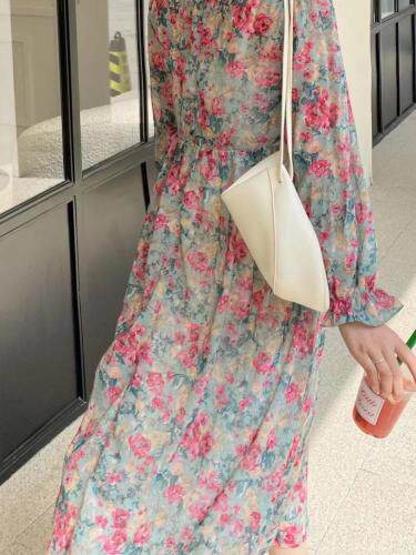 new-春天的花连衣裙，女装连衣裙，LUCY