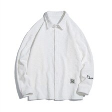 1白底花型衬衫大码M-5XL情侣风七分袖衬衫男QCS7023P45控68，男装衬衫，星座226-2