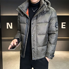 男士羽绒服2026冬季新款连帽高级感加厚保暖白鸭绒工装外套百搭，男装羽绒服，钱塘6003（原4033）