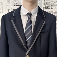 学院风制服dk男生西装套装初中高中休闲西服成人礼毕业班服外套潮，男装西服，四季星座505