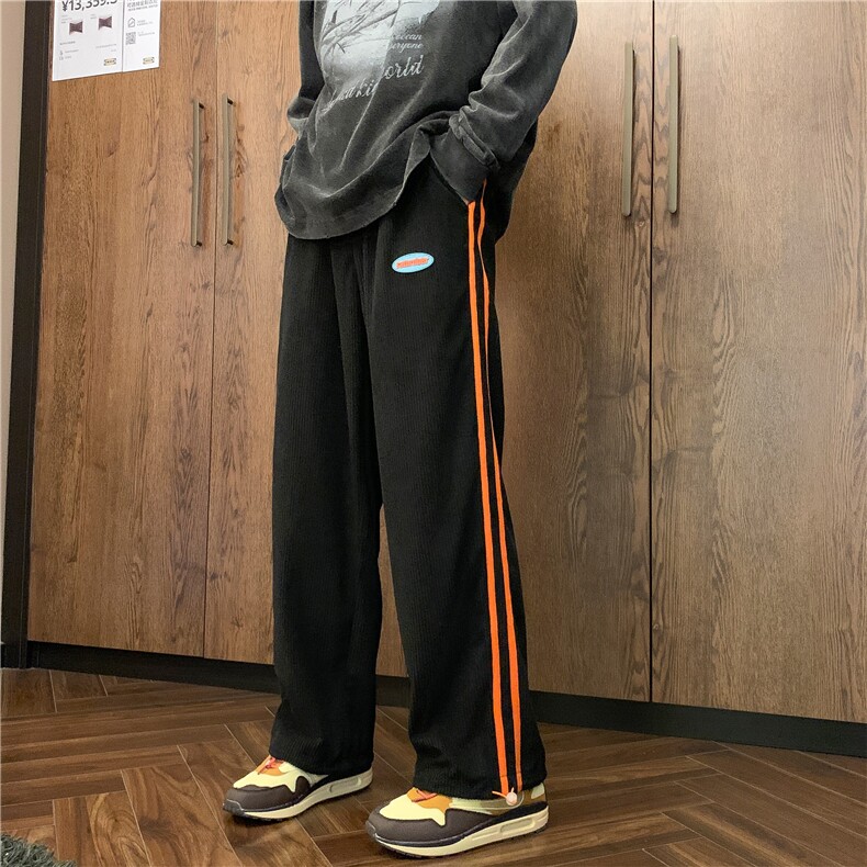 高品质灯芯绒休闲裤大码宽松长裤模特图B299-X5556-P45-限58,男装休闲裤,电商A061-1