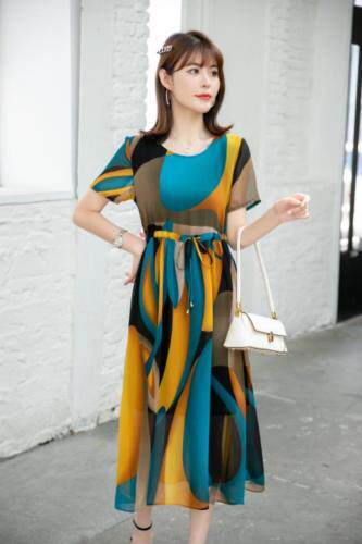 醋酸连衣裙，女装连衣裙，恋语随风