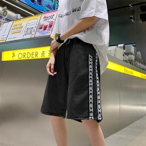 2025夏季新款侧边编织短裤男休闲宽松五分中裤DA6652-P32图片