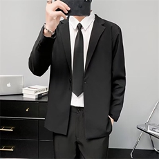 西装外套男春秋季修身宴会婚礼商务休闲西服轻熟风男士上衣服Y73，男装西服，星座1116A-2（原606A-1）