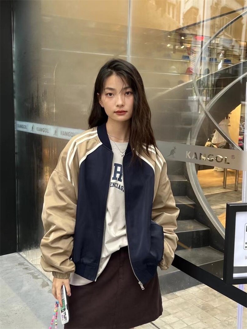 2023春季新款时尚高级百搭显瘦气质运动风棒球服外套,女装其它,L·H·X
