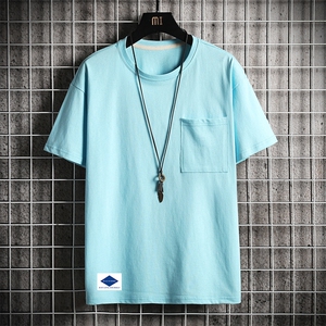 DX24061-P25大口袋百搭短袖t恤男大码半袖体恤上衣服图片