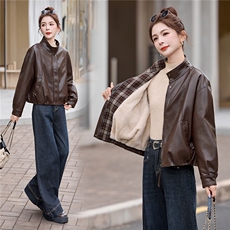 82593，女装皮衣，跑量工厂店