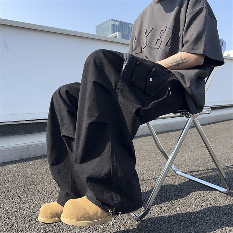 2024春季新款直筒工装裤男美式潮牌机能休闲长裤 现货 K7714-P60图片