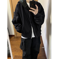 秋冬飞行服外套棒球领夹克男青年宽松朋克情侣潮外套W33，男装夹克，星座1116A（原606A-3）