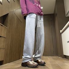抖音直播得物2025秋冬港风新品纯色运动裤卫裤K007P45加绒P55，男装休闲裤，电商042