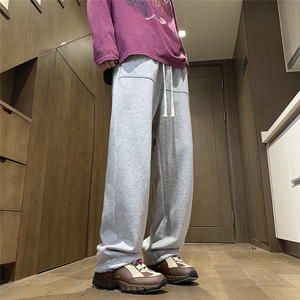 抖音直播得物 2025秋冬港风新品纯色运动裤卫裤K007P45加绒P55图片