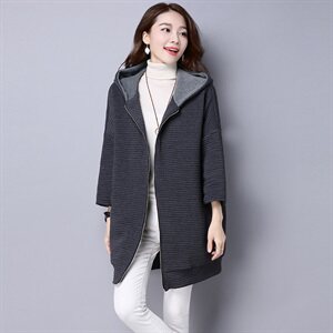 2021年新品棉服中长款加厚保暖棉衣纯色3697款图片