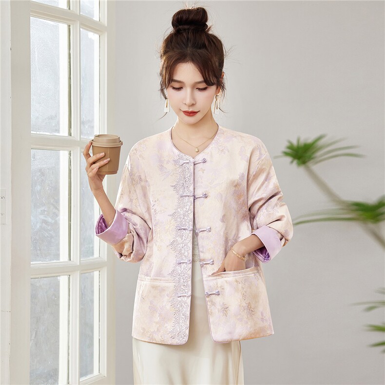 中式2026年春季短外套5天左右发货，女装短外套，靓衣阁