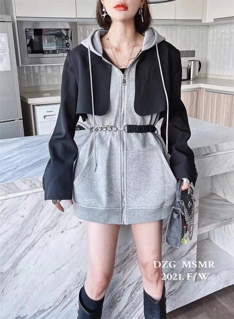 欧货同款收腰版拼接外套，其它，玩美