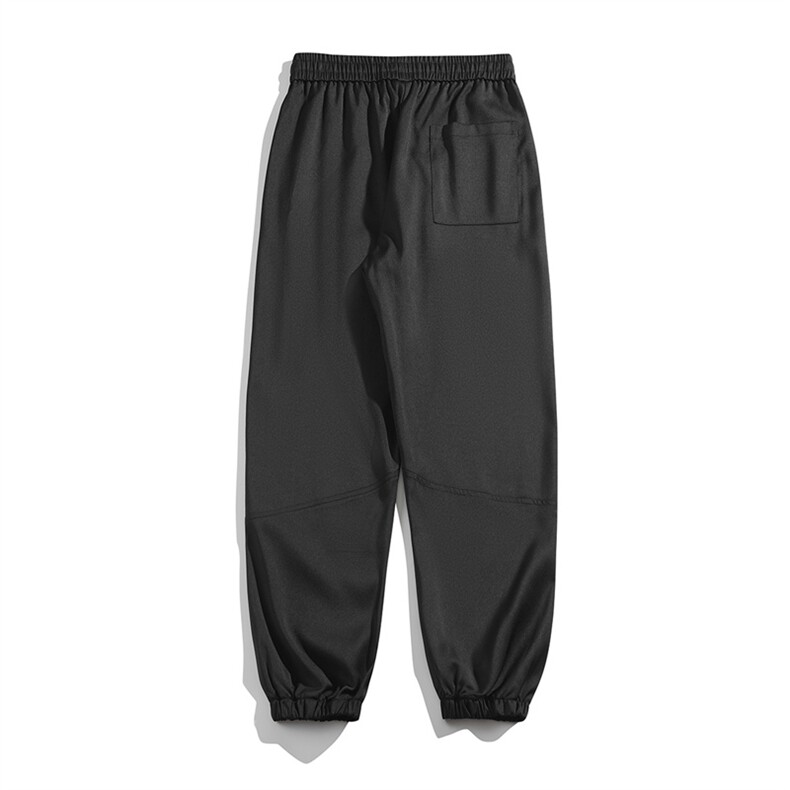 夏季新款冰丝垂感白底平铺休闲裤束脚男免烫宽松凉感K23212-P44,男装休闲裤,星座717