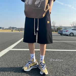 XZ616 夏季新款麻绳贴标牛仔裤休闲短裤 TY815 P45控58图片
