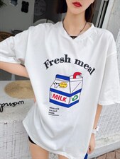 时尚潮流欧货大版T恤，女装T恤，泽妤