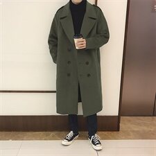 2020冬款呢大衣加长双排扣呢风衣男款拉风呢衣男外套冬装D501P135，男装毛呢大衣，星座312B-1