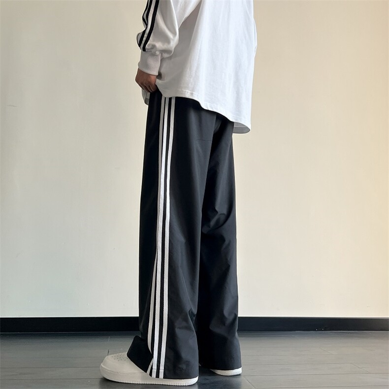 运动裤子美式三条杠直筒休闲裤212-2-DY71-特P40,男装休闲裤,星座808A-1