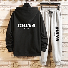 黑衣灰裤