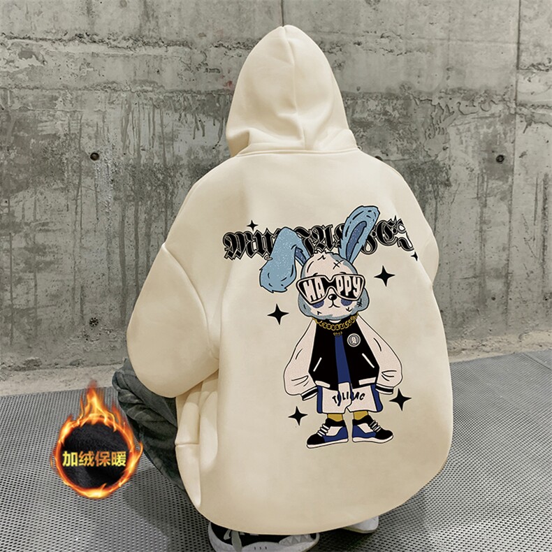 抖音供货、复合重磅加绒现货连帽卫衣宽松D223A-JR-WY2380-特P40,男装卫衣,电商019-1