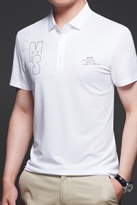 polo衫短袖男夏季冰丝免烫2023新款半袖上衣宽松翻领休闲t恤男装图片