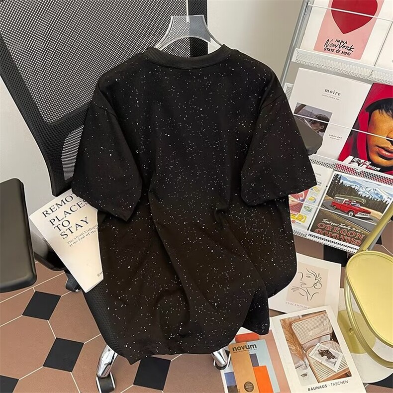 春夏季新款男圆领短袖T恤240克满天星半袖BX12P40,男装T恤,星座1116-2