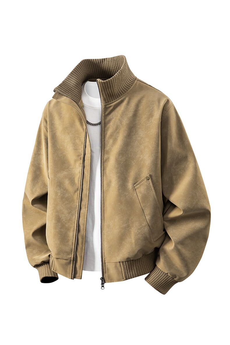 2026春新款得物品质休闲皮夹克飞行服皮衣男防外套26183-P60,男装夹克,星座1402-3