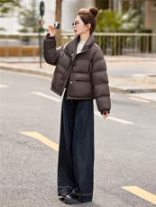 白鸭绒羽绒服外套女2025冬季新款超火漂亮时尚洋气羽绒外套宽松，女装羽绒服，依万里