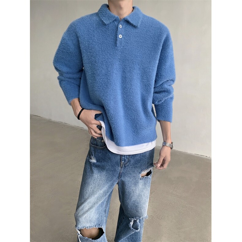 现货！24亲肤马海毛套头针织衫MY03--P105,男装针织衫/毛衣,电商B288