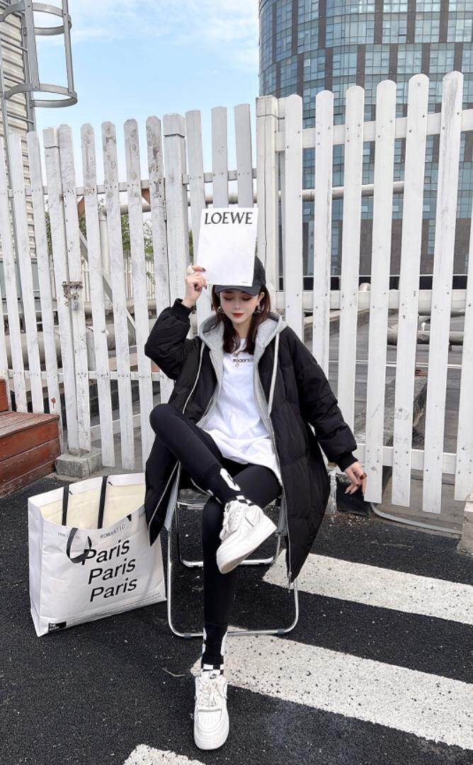 冬季新款假两件羽绒服，女装羽绒服，摩登风暴