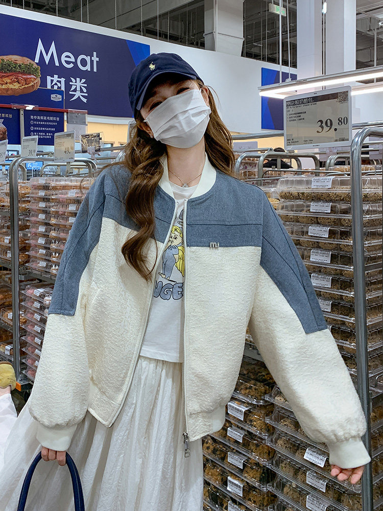 2025年新款【现货】拼接款外套082-6636P150K228,女装短外套,浙宝192（原082）