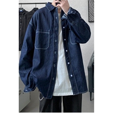 牛仔衬衫男生外套春季美式C926P42，男装衬衫，星座1116-2