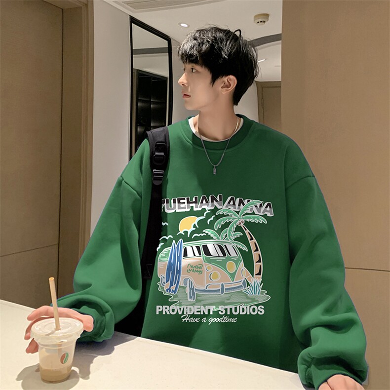 抖音供货、复合重磅360克现货圆领卫衣宽松D223A-YL2346-特P28,男装卫衣,电商019-1