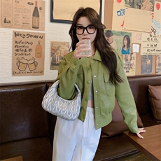 2025年春季机车服现货高品质皮衣外套，女装皮衣，臻衣坊