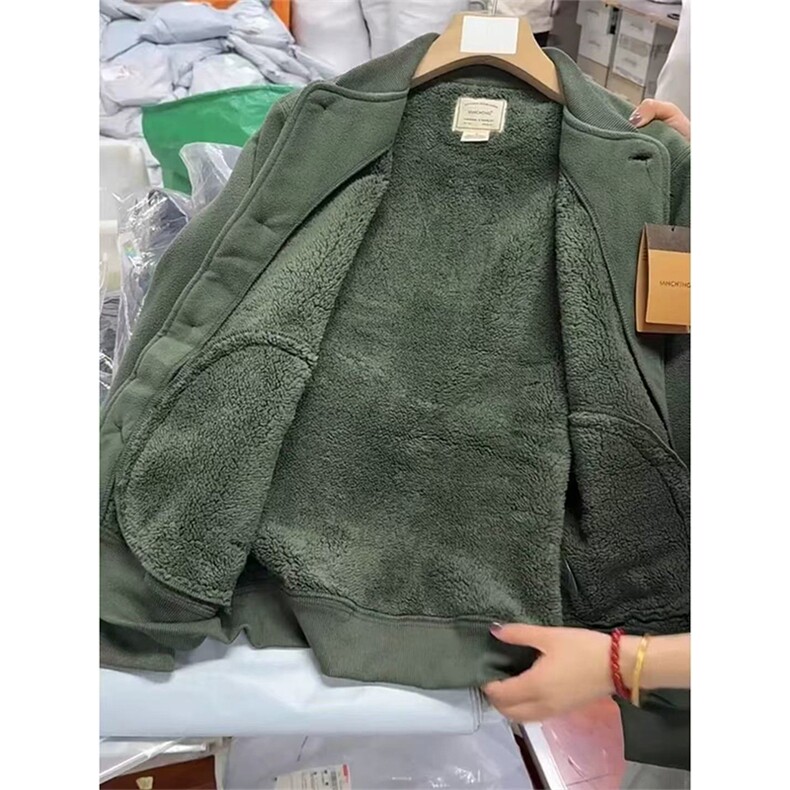 高品保暖抗寒双面绒冬季加绒外套美式摇粒绒夹克男女A1165-P78,男装夹克,星座1505