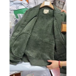 高品 保暖抗寒双面绒冬季加绒外套美式摇粒绒夹克男女 A1165-P78图片
