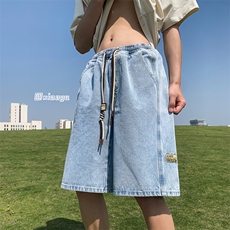 XZ616夏季新款宽松百搭牛仔裤贴标五分裤TY865P45控58，男装牛仔裤，星座512A（原616）