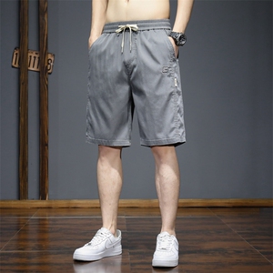 DK2619-P35 夏季莱赛尔五分牛仔休闲裤宽松男士夏天薄款中裤图片