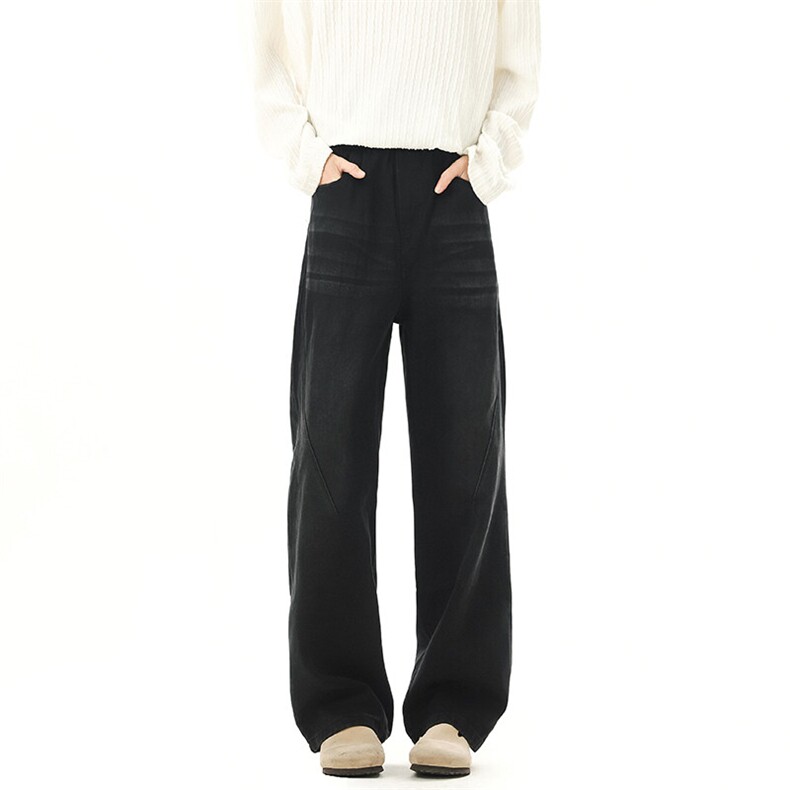 高品质现货春夏微喇牛仔裤男宽松直筒美式休闲裤子-P60-限价78，男装休闲裤，星座310A-1