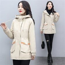 2020冬季新款时尚休闲舒适连帽棉衣，女装棉衣/棉服，涵亦佰惠