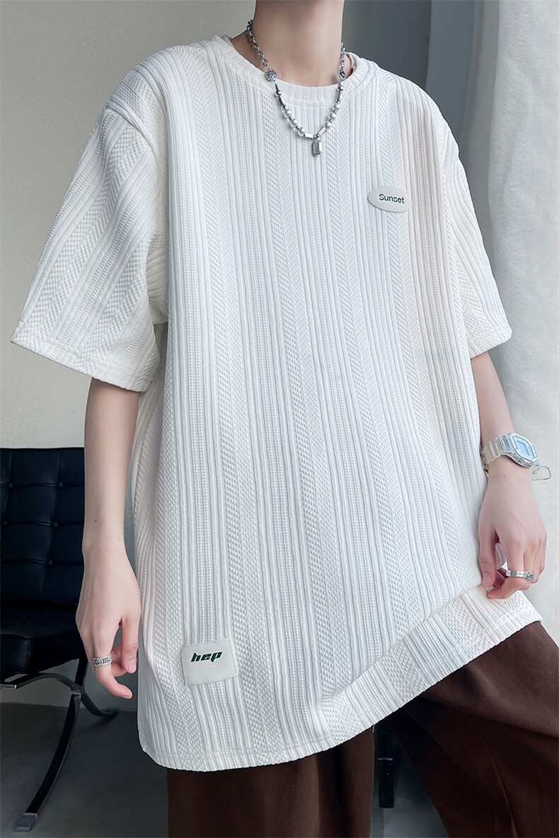 7XL-M高街美式垂感短袖T恤男2023夏季新款胖子宽松体恤加肥加大,男装T恤,钱塘717(原712)