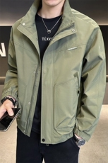 工装夹克男休闲上衣多口袋立领夹克DS-A329-ZL2402-P95，男装夹克，电商A329