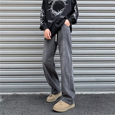 牛仔裤男美式潮牌宽松直筒休闲牛仔裤NJ580-P50，男装牛仔裤，星座1001-1