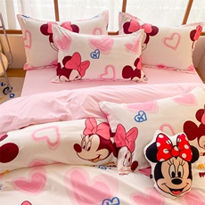 新款亲肤棉卡通四件套，床品套件，一起卖家纺