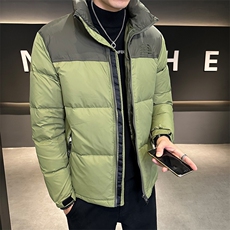 2025冬季新款男轻薄立领痞帅潮流时尚保暖拼接羽绒服YR8087-P175，男装羽绒服，电商A413