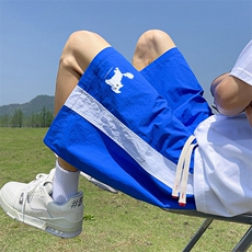 夏季薄款多巴胺短裤男粉色休闲冰丝速干五分裤潮流宽松运动篮球裤，男装牛仔裤，电商C408(原B339-1)