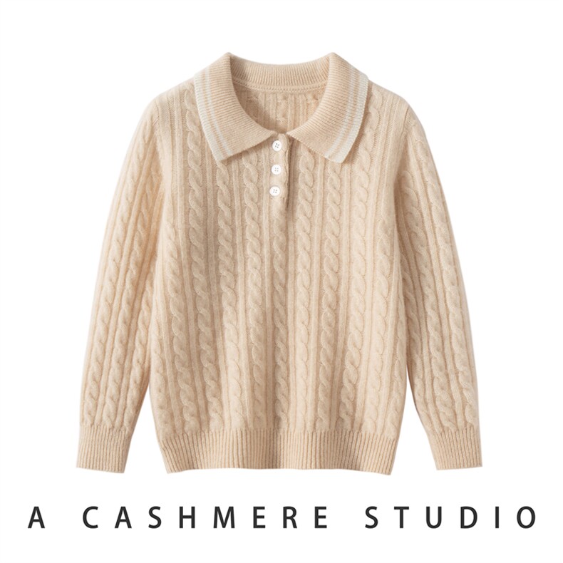 2025秋冬新款男女通用秋冬纽扣半开衫，童装儿童羊绒衫，奥赛羊绒童装