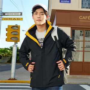 春秋冬三合一冲锋衣保暖连帽外套男女款防风防水户外服SZ618-P140图片