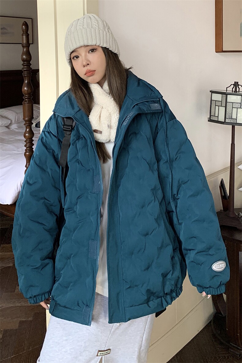 1情侣定制面料棉衣男港风半高领棉服男外套男8707P125控168,男装棉衣,星座226-2